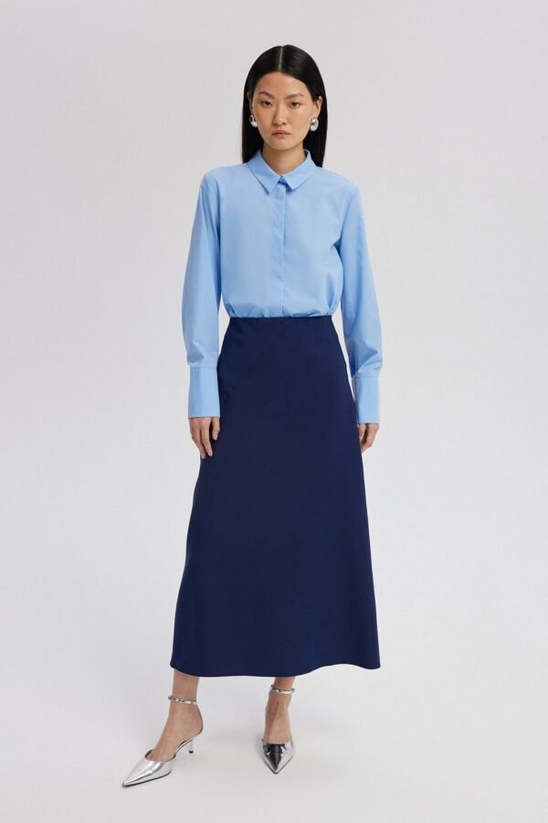 A LINE CREPE SKIRT - Image 2