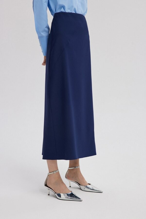 A LINE CREPE SKIRT - Image 3