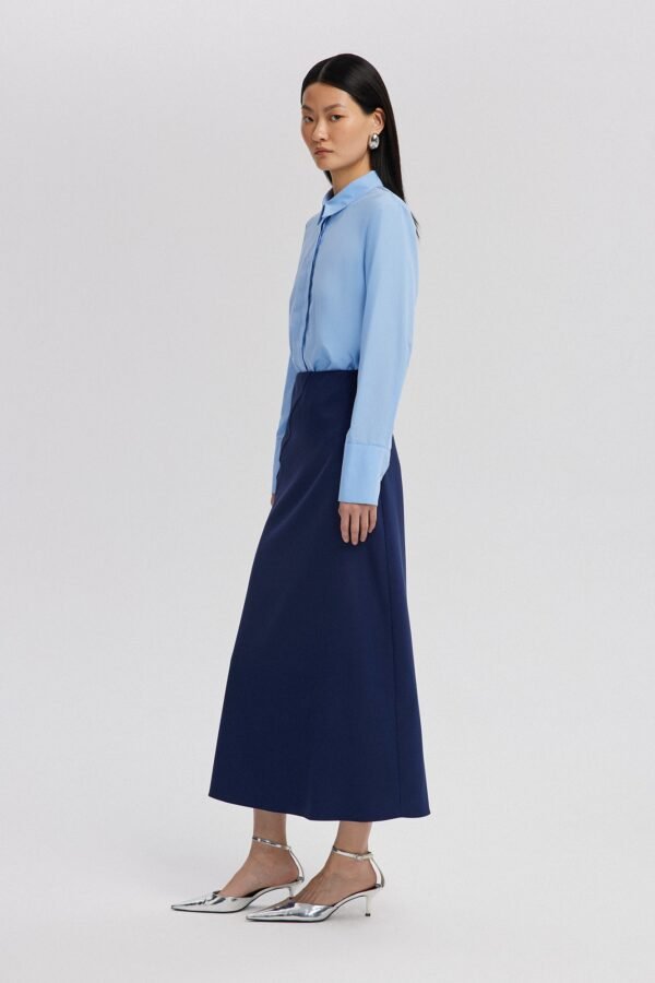 A LINE CREPE SKIRT - Image 4