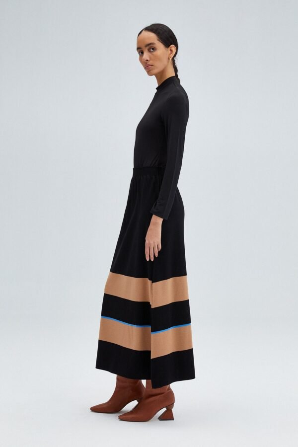 STRIPED KNITWEAR SKIRT WITH ELASTIC WAIST - Image 4