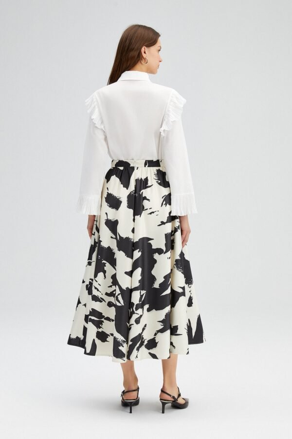 PATTERNED SATIN SKIRT - Image 6
