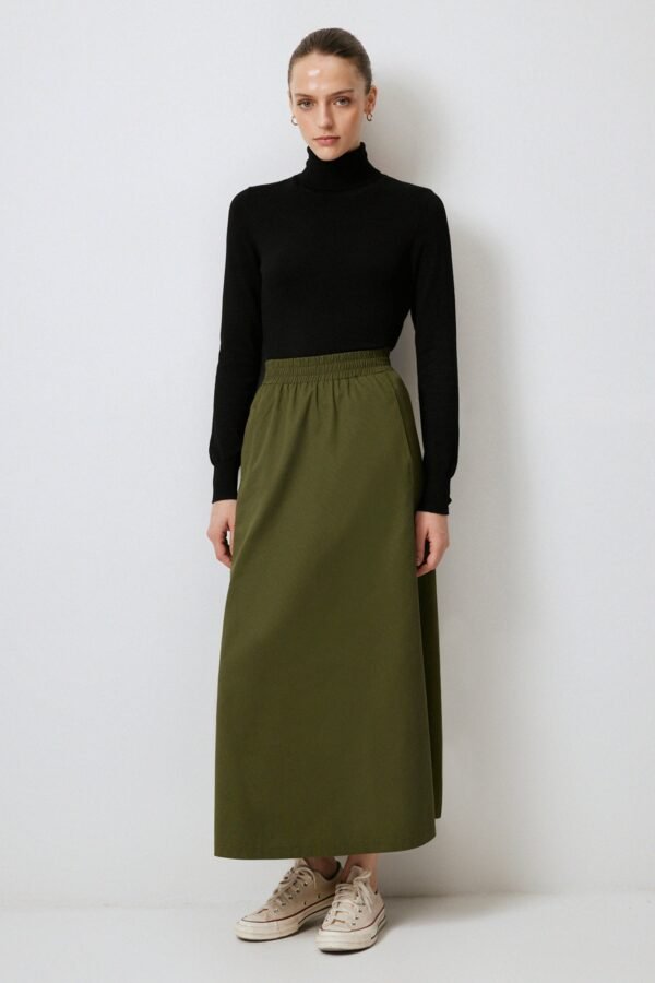 POCKET GABARDINE SKIRT - Image 3