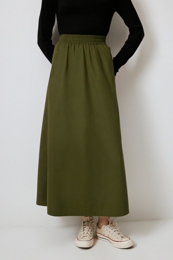POCKET GABARDINE SKIRT - Image 5