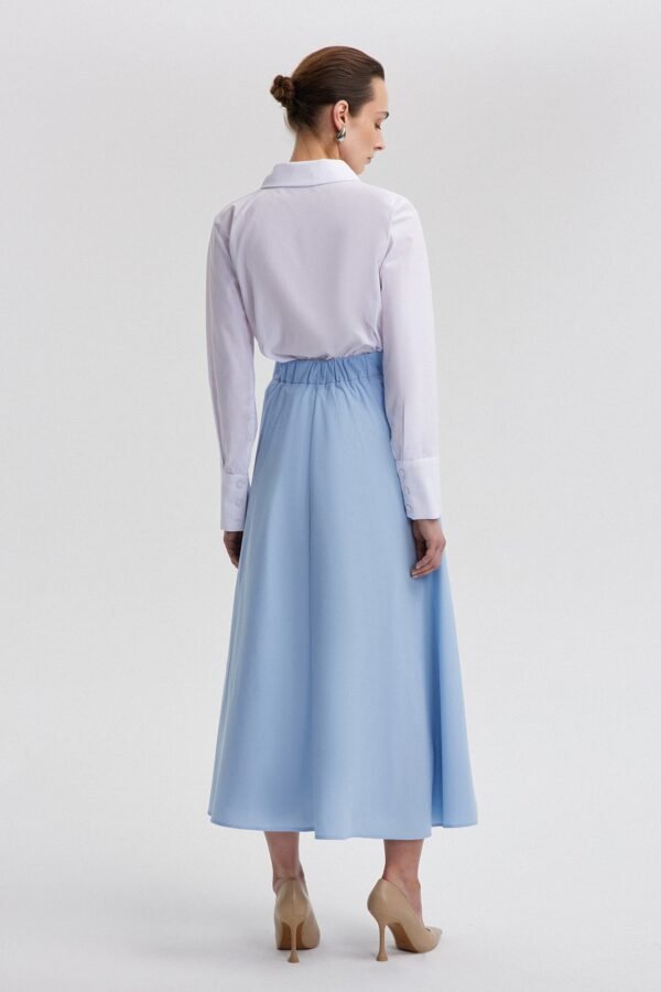 POPLIN SKIRT WITH FRONT TIE - Image 5
