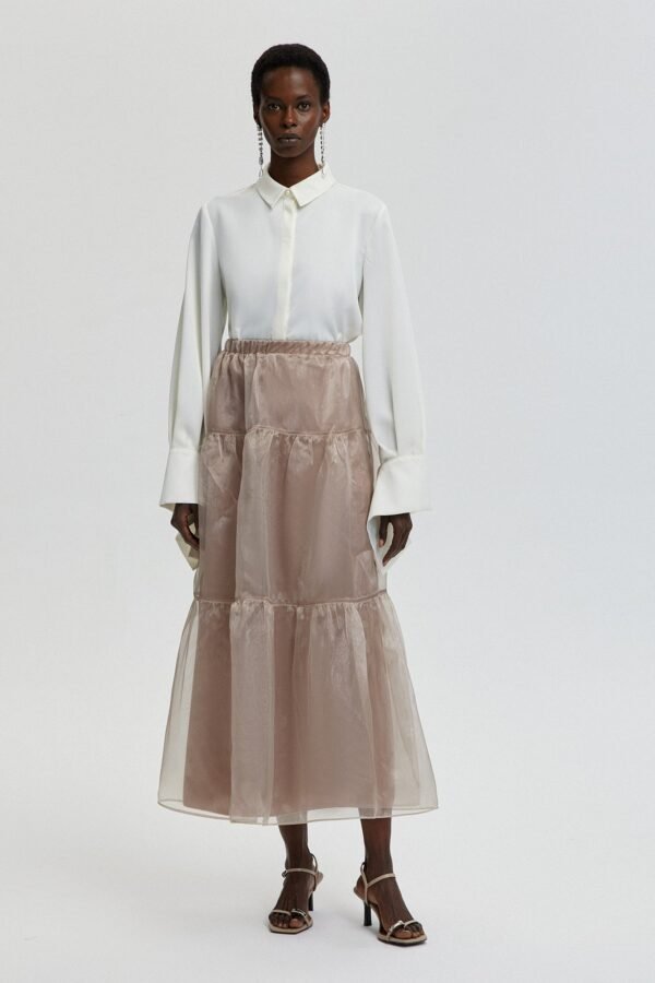 RUFFLED ORGANZA SKIRT