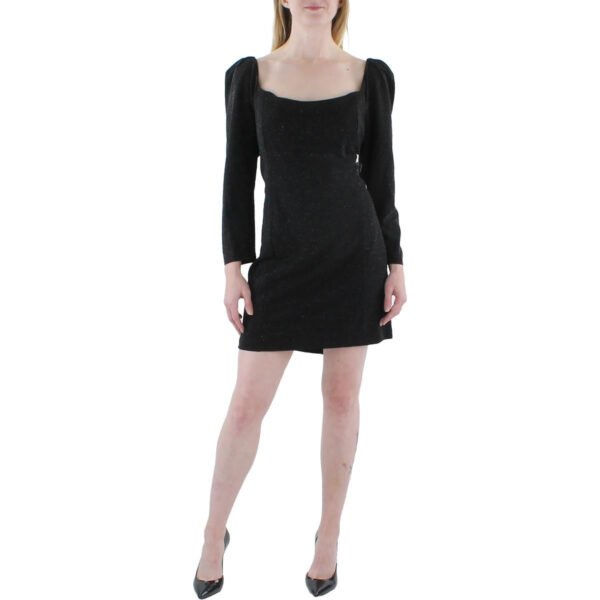 1.State Womens Princess Metallic Short Mini Dress - Image 2